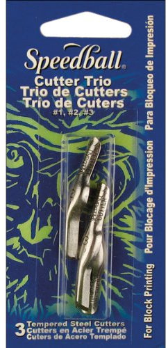 Speedball Lino Cutter Trio Lino Cutter Set, #1, #2, #3 Cutters, For Art, Block Printing, Screen Printing, Craft, Printmaking, Home, Block Printers, Studio, Artists, Carving, Stamping, Linoleum