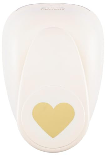 Vaessen Creative Craft Paper Punch - Heart - 6,2 x 7,3 cm - Circle Cutter for Crafting and Card Making