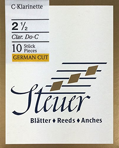 Steuer Blatt C-Klarinette Solo White Line 2,5 - deutscher Schnitt, 10er Packung