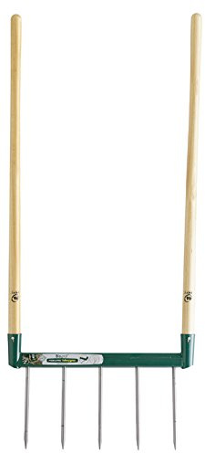 Leborgne 320300 Biogrif 5 dents assemblée avec manche en Bois