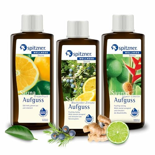 Spitzner Saunaaufguss Set Vital & Kräftig (3 x 190ml)