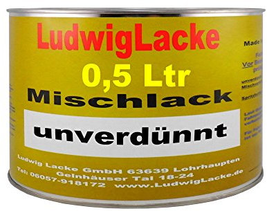 LudwigLacke 500 ml unverdünnter Autolack im RAL Ton Patinagruen 6000 Bj.87-15