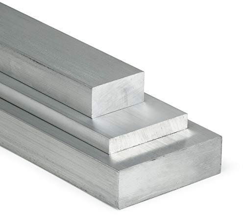 Aluminium Flach 80x25mm - Länge = 750mm (75cm) Flachstange zum Drehen, Fräsen, Bohren, Sägen