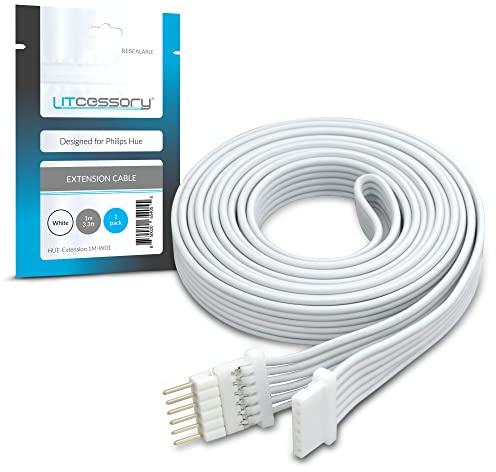 Litcessory Verlängerungskabel für Philips Hue V4/Solo Lightstrip