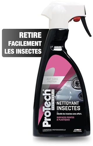 ProTech - Reinigungsmittel für Insekten für Auto – lackierte Oberflächen und Kunststoffe – entfernt Insekten ohne Anstrengung – Spray 500 ml