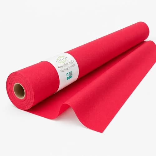 Sensalux Light Tischdecke Rolle - 1,10 x 25 m, Pink | abwaschbar, wasserabweisend, stoffähnliche Tischdecke Rolle, OEKO-TEX, Party Hochzeit Catering Event