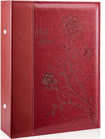 Miaikoe Album fotografico 10x15 300 Foto Slip in, grande capacità, Cover in pelle, Album fotografico per 300 foto orizzontali da 10x15 cm, ideale per foto paesaggistiche per matrimonio e famiglia
