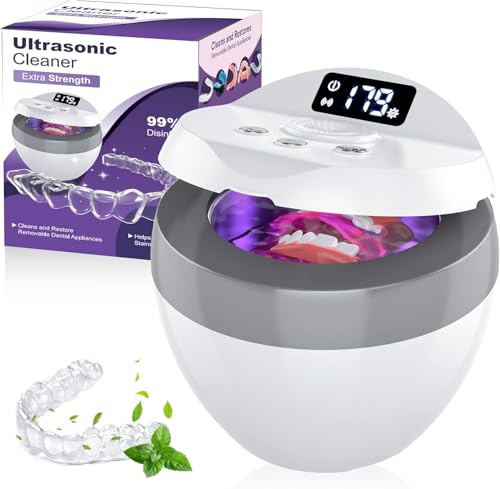 Ultrasonic Retainer Cleaner Machine for Denture Cleaning & Deodorization