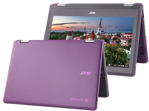 mCover Funda rígida solo compatible con computadoras portátiles 2 en 1 Acer Chromebook Spin 511 R756T Series 2023 ~ 2024 de 11.6 pulgadas (no compatible con ningún otro modelo Acer), color morado