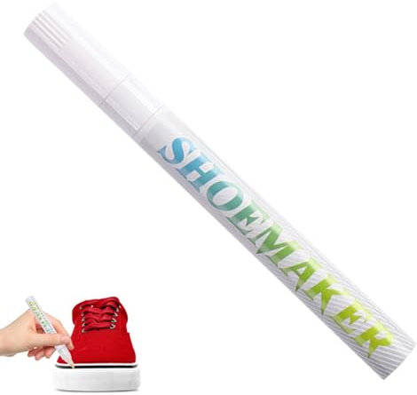 Weiße Schuhcreme – 20 g kompakte, tragbare Lederfarbmarkierstifte, multifunktionaler weißer Schuhpolierstift, Reparaturstift, Schuhmarker für Kunstlederschuhe