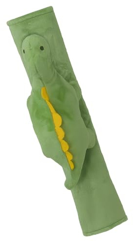 Cute since 1999 Gurtpolster Kinder - Gurtschoner Auto für Junge & Mädchen - Sachen & Geschenk für Neugeborene - auch in Autositz verwendbar - 27 x 6 cm (Grünes Dino)