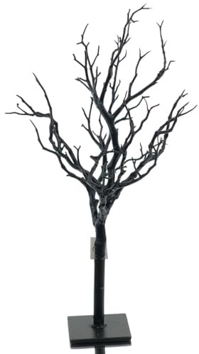 GASPER Dekobaum Schwarz 40 cm - Metall & Kunststoff