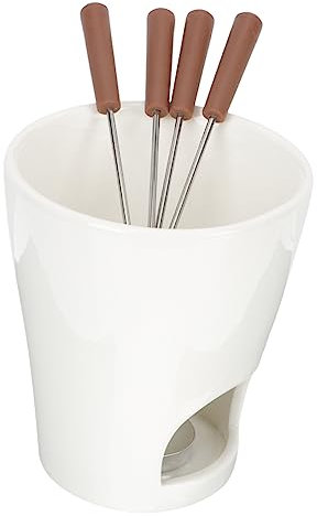 PRETYZOOM Juego De Olla para Fondue De Mantequilla Estufa De Cerámica para Derretir Queso Crisol De Cocina