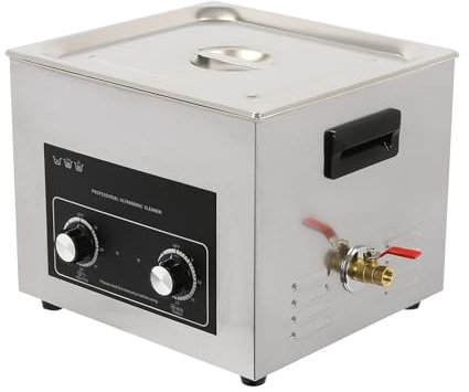 15L Commercial Ultrasonic Cleaner 360W 40KHz Ultrasonic Jewellery Cleaner Stainless Steel large Ultrasonic Cleaner Adjustable time and temperature for Jewelry, Glasses, Watch, D-entures, Parts