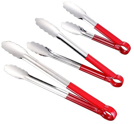 COLLBATH 3stücke Servierzange Mit Silikon Griff Kuchenzange Für Lebensmittel Backen Werkzeug Leicht Und Hitzebeständig