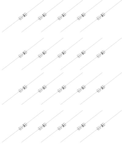 sourcing map Glassicherung, 8 A, 250 V, 3,6 x 20 mm, Zeitverzögerung, Sicherung mit Bleidraht, UL-gelistet, träge Sicherung für Haushaltsgeräte, 20 Stück