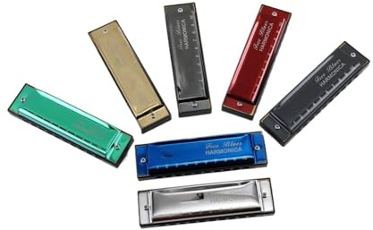 Mundharmonika-Set Mit 7 Diatonischen Mundharmonika-Sets Mit A/B/C/D/E/F/G-Taste Für Erwachsene