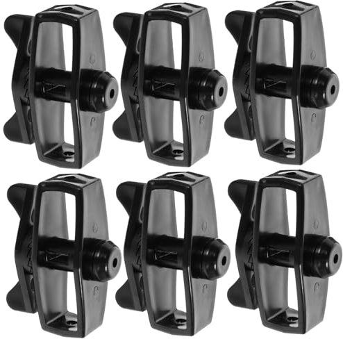 Happyyami 6pcs Heavy Duty Wire Rope Tightener Set for Garden and Fence Use, Black Portable Cable and Steel Wire Tensioners, Sturdy Outdoor Line Tightening Tools
