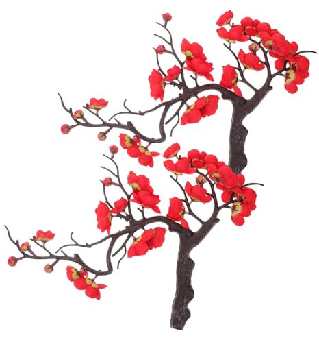 Happyyami 2pièces Fleurs Artificielles De Prunier Branche De Blossom Réaliste pour Décoration Maison Mariages Et Événements Faux Bouquets