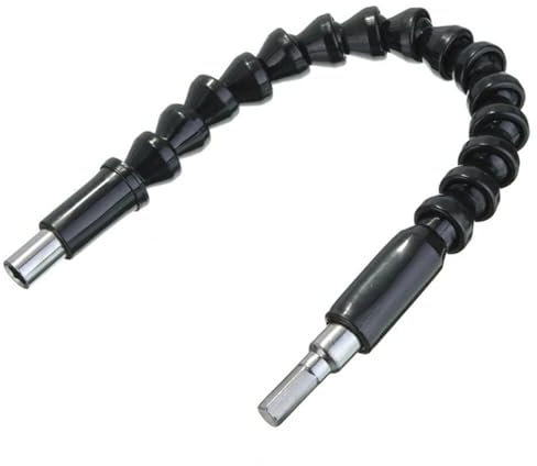 Flexible Drill Bit Extension Flexible Screwdriver, Flexible Shaft Extension Screwdriver Drill Bit Holder Link for Electronic Drill 200/250/295/400mm Hex Screwdriver Soft Shafts(1pc Long)
