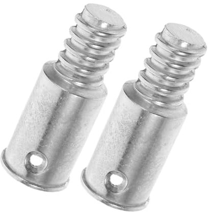 SOPOTUTU 2pcs Metal Threaded Handle Tips Threaded Pole Adapter Replacement for Mop Broom Brush 20.4mm Aluminum Alloy Fits Commercial Broom Handles
