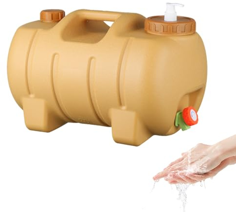 Depósito de agua para camping, 20 l, con depósito de agua potable reutilizable para familia, amigos, pícnic, camping, senderismo y viajes de mochilero
