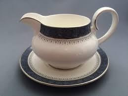 Royal Doulton Sherbrooke Pattern Gravy Boat and Stand - Fine Bone China