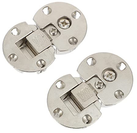 LIFKOME 2piezas Bisagra Oculta De Aleación De Zinc Para Muebles Soporte Equilibrado Para Mesa y Puerta De Armario Pack De Resistente y Silencioso