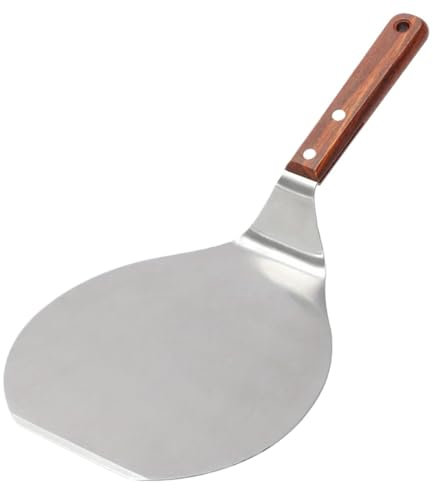 YUCHUANGYE Pala per Pizza Pala for Pizza in Acciaio Inossidabile con Manico in Legno, Adatta for Torte, Pizza e Utensili da Cucina for la Cottura. Pala Pizza Corta
