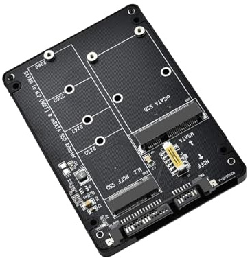 Adapter Card MSATA/M.2 NGFF to SATA III Adapter Converter 2.5 SSD Hard Drive Enclosure
