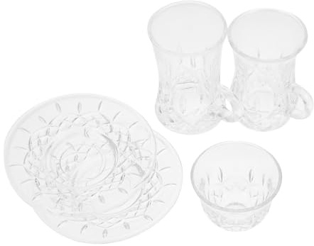 CIYODO Tasses à Café Turques Verre Transparent Au Design Européen Tasses à Thé Élégantes pour Boissons Chaudes pour Café Thé