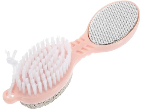 LIFKOME Pómez para Pies Exfoliante con Cepillo y Raspador Herramienta Duradera y Reutilizable para Ablandar Durezas y Callos Cuidado Seguro para Pedicura Casa