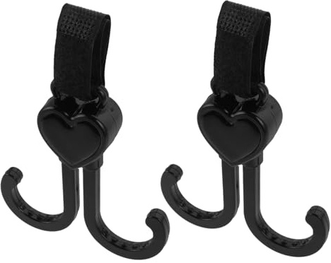 JOINPAYA 2pezzi Ganci Per Passeggino Moschettone Per Appendere Borse Per Pannolini Portabicchieri e Spesa Compatibile Passeggini Biciclette e Sedie Rotelle Resistente e Leggero