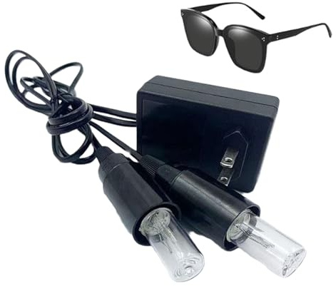 U-V Light O-zone - Deodorante portatile U-V per scarpe da ginnastica, stivali, scarpe eleganti, nero, 8.5/9