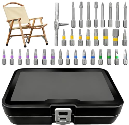 Destornillador | Manivela en T Ergonómica con trinquete | Kit de Herramientas de Reparación | Para Principiantes Profesionales Padre Marido Gafas Bicicleta Reloj