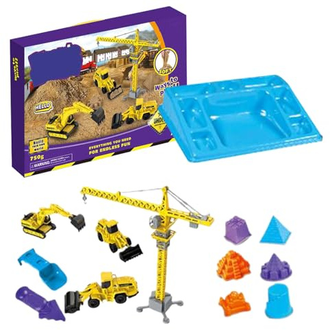 Generisch Kinder Bausand Spiel Set, Ingenieur Spielzeug, Sensorik-Sandspielzeug, Für Mädchen Kleinkinder Indoor Outdoor Garten Kindergeburtstag Kindergarten Spielzimmer