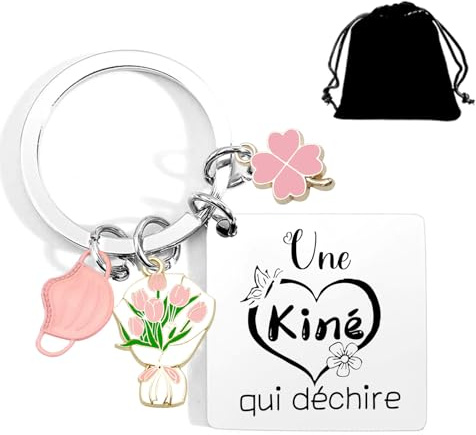 YZLPLP Cadeau Collègue Ami de Travail Porte clef Original Porteclef Personnalisé pour Aide-Soignante Docteur Infirmier Médecin Sage-femme Kiné Cadeau Unique pour Collègue de Travail, Ami, Famille