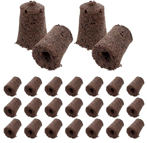 TOGEVAL 30 Blocchi di Torba di Cocco per Avviamento Piante, Terriccio Idroponico per Coltivazione Senza Suolo, Forniture per Giardinaggio e Coltura, Compatibili Piantagione in Serra