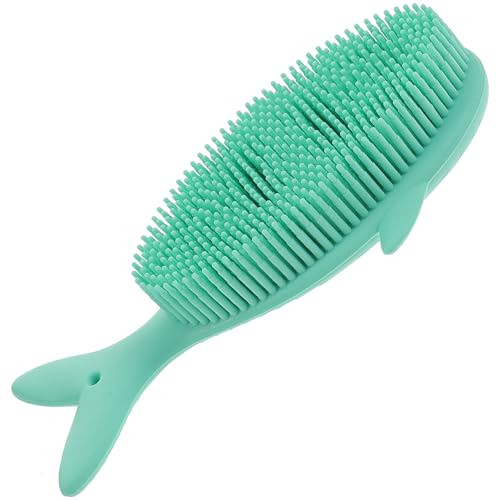 MAJORMENCH Cradle Cap Body Scrubber Silicone Bath Brush Gentle Exfoliating Back Scrubber for Delicate Skin Quick Drying Massage