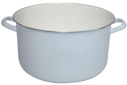 Riess, 0162-006, Einsiedekasserolle, extra starker Boden, ohne Deckel (extra bestellbar), CLASSIC - SPEZIALARTIKEL, Durchmesser 28 cm, Höhe, 21,0 cm, Inhalt 8,00 Lieter, Emaille, türkisblau, Induktion