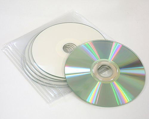Traxdata - Lot de 5 CD Ritek 52x avec face inscriptible par impression jet d'encre et livrés en pochettes plastiques HQ