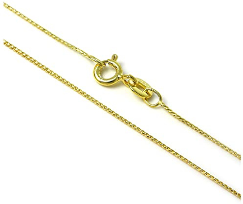 jewellerybox Gold getauchtes Sterlingsilber Fuchsschwanz Kette 35,6-55,8 cm