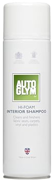Autoglym Hi-Foam Interior Shampoo, Car Care Spray, 450ml | Interior Car Shampoo Foam Cleaner – Cleans & Freshens Fabric Seats, Car Carpets, Upholstery, Vinyl & Plastic Trim