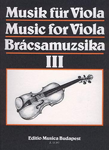 EMB (Editio Musica Budapest) MUSICA PER VIOLA VOL. 3 - ALTO Partition classique Cordes Alto