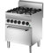 Bartscher 4 Flammen Gasherd mit Elektro-Umluftbackofen 1/1 GN - 1151143