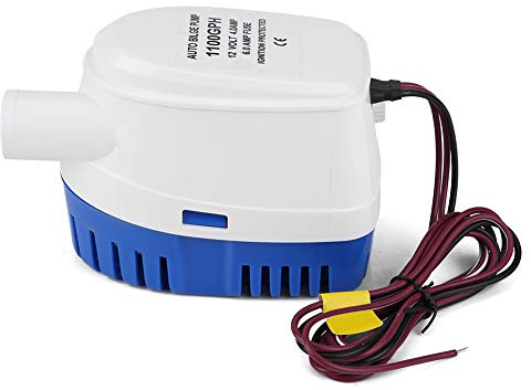Automatische Bilgepumpe 12V, 1100GPH Tauchpumpe mit Schwimmschalter für Boote, Marine, Silent Wasserpumpe