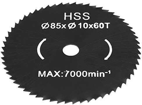 Kreissägeblatt, 85 X 10 Mm, 60 Zähne, Mini-Kreissägeblatt, Trennscheibe, Kreissägeblatt Für Holz, Laminat, Holzverbundwerkstoffe, Furniertes Sperrholz Und Harthölzer