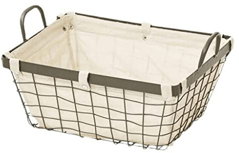 PACUM Portapane, Borsa in stoffa di ferro, Materiale intrecciato a mano, Portapane dal design retrò, Scatola portapane impilabile vision