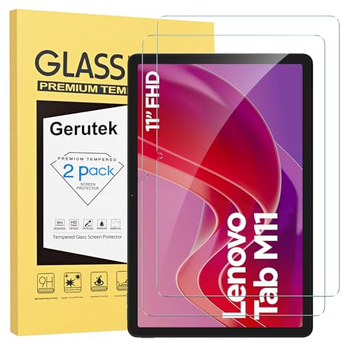 Gerutek Screen Protector for Lenovo Tab M11/Tab K11 11 inch 2024/ Idea Tab 11 2025,TB-330FU/TB-331FC Tempered Glass Film [Ultra Clear] [Anti Scratch] [Bubble-Free] [[9H] for Lenovo Idea Tab 11 2025