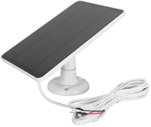 Annadue Solar Panel Charger for Camera, IP66 Waterproof Solar Panels for Doorbell 3 4plus with 9.8ft Cable, 360° Adjustable Mount, USB Camera Solar Panel for Video Doorbell 2 3+